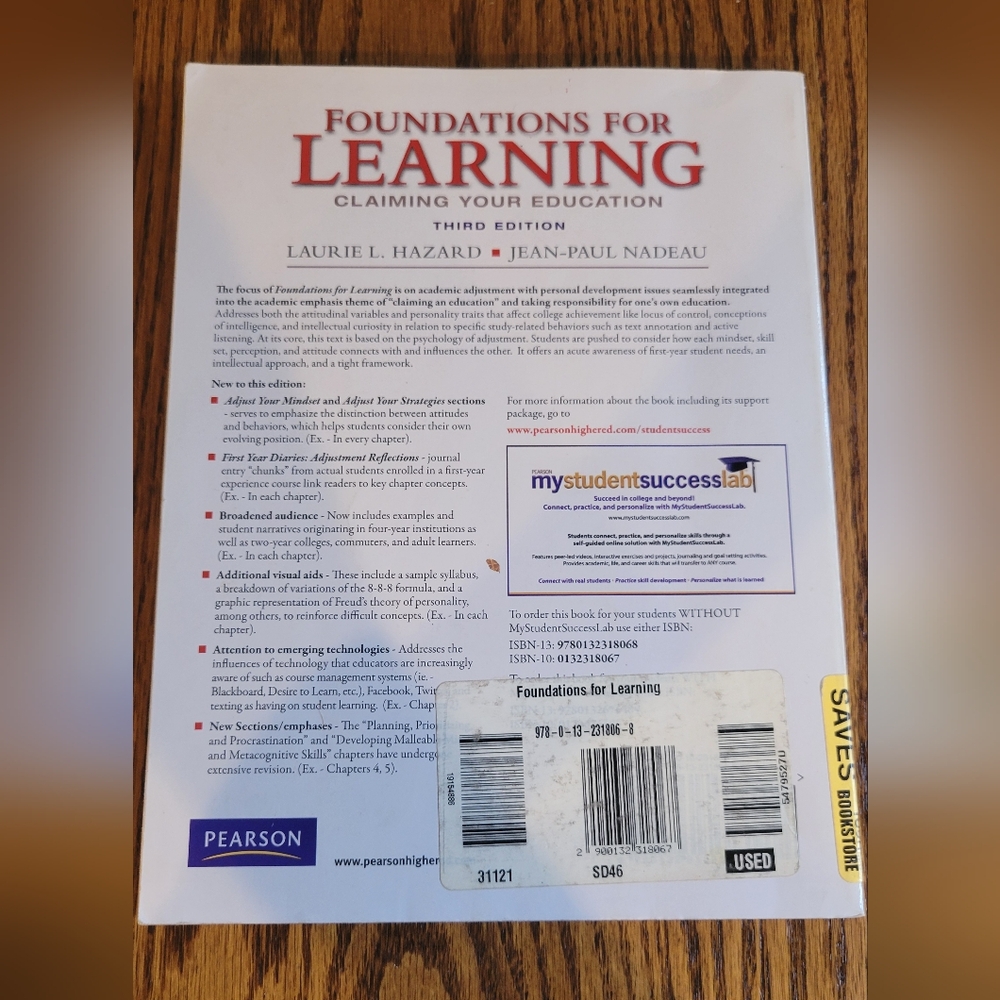Foundations for learning textbook - Picture 2 of 2